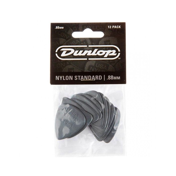 PICK NYLON STANDARD DUNLOP 44P.88 DARK GREY, 12 UNIDADES