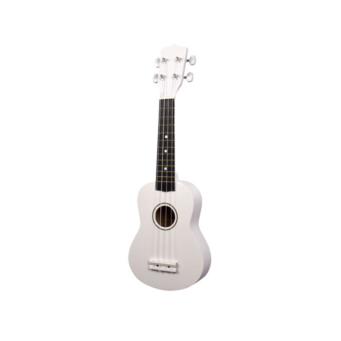 UKELELE SOPRANO ACUSTICO TEXAS KU-BW-W, GLOSSY WHITE