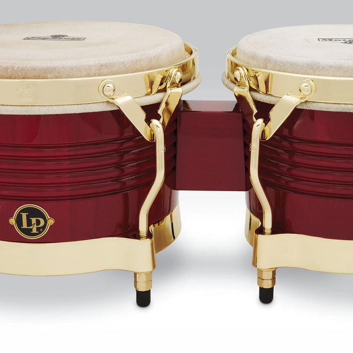 BONGO MADERA LP LATIN PERCUSSION M201-RW MATADOR SERIES,RED/GOLD