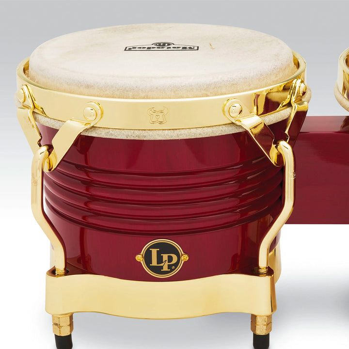 BONGO MADERA LP LATIN PERCUSSION M201-RW MATADOR SERIES,RED/GOLD