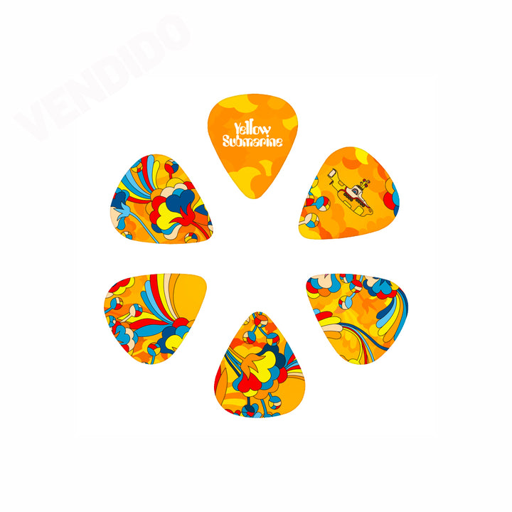 PICKS DADDARIO 1CWH4-11B1 THE BEATLES, YELLOW SUB PRIMROSE PRAIRE, 0.70MM, 15 UNIDADES