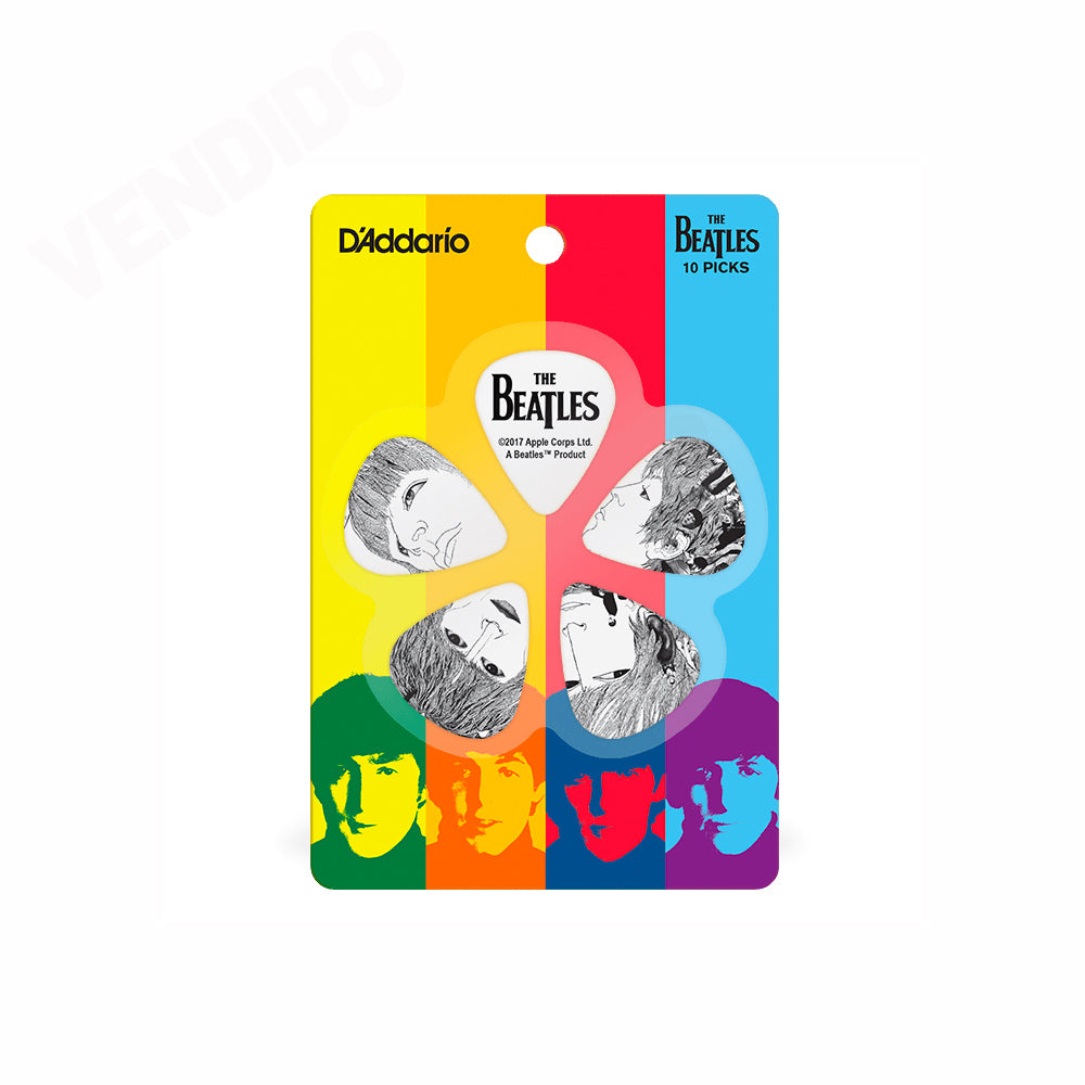 PICKS DADDARIO 1CWH6-10B1 THE BEATLES, REVOLVER 1.0MM, 10 UNIDADES