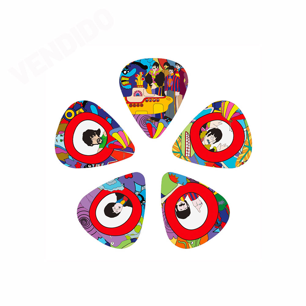 PICKS DADDARIO 1CWH4-10B7 THE BEATLES, YELLOW SUBMARINE, 0.70MM, 10 UNIDADES