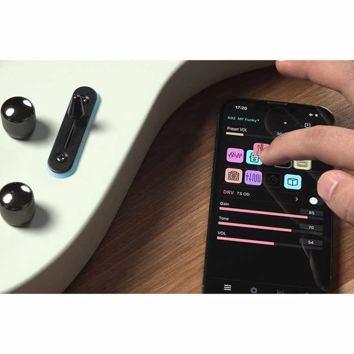 GUITARRA ELECTRICA INTELIGENTE DIVITONE, 100 EFECTOS Y PRESETS, USB, NEBULA FADE MF STUDIO DSG-10NF