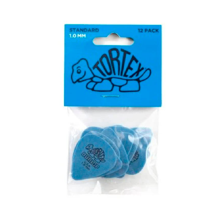 PICK TORTEX STANDARD DUNLOP 418P1.0 BLUE, 1.0, 12 UNIDADES