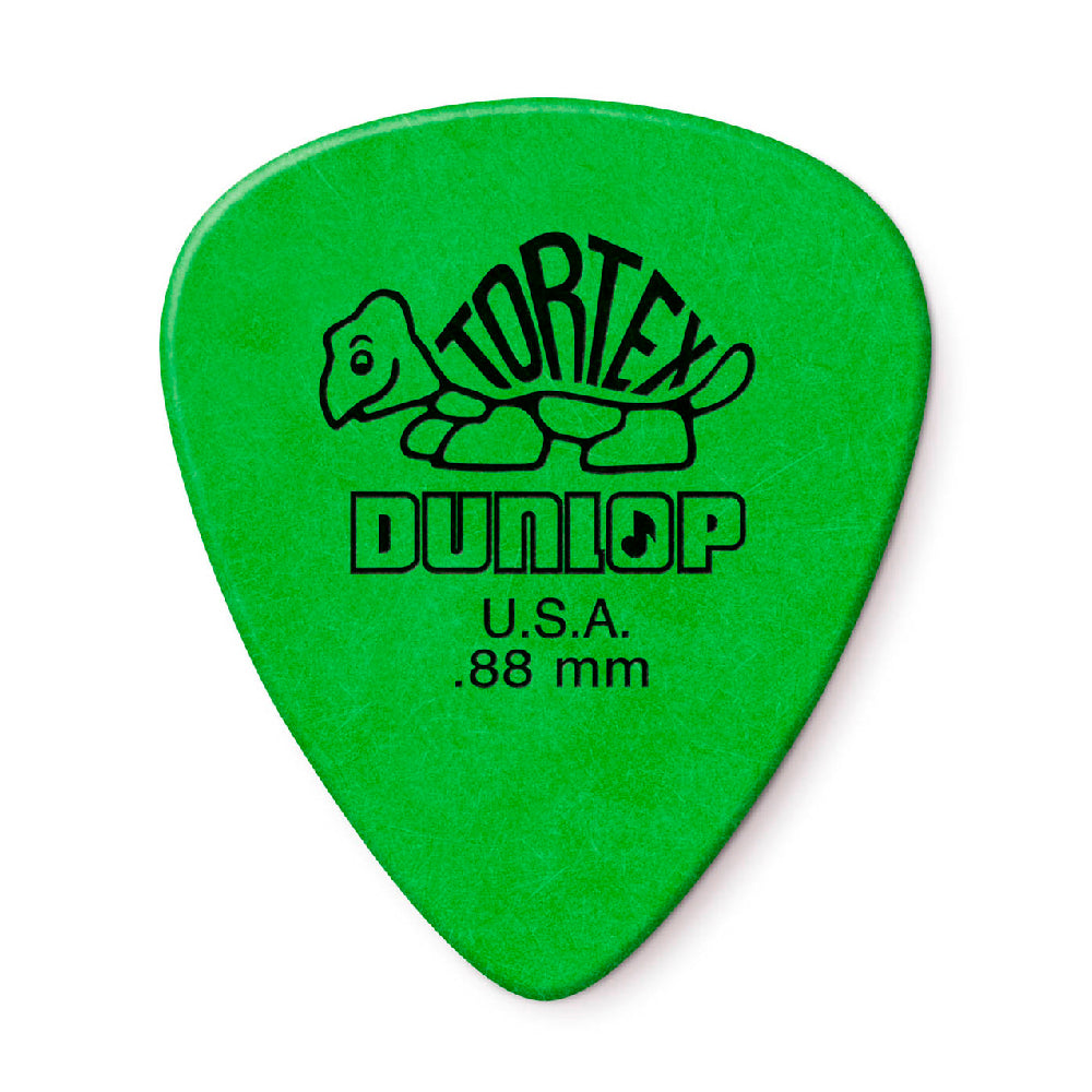 PICK TORTEX STANDARD DUNLOP 418P.88 GREEN, .88, 12 UNIDADES