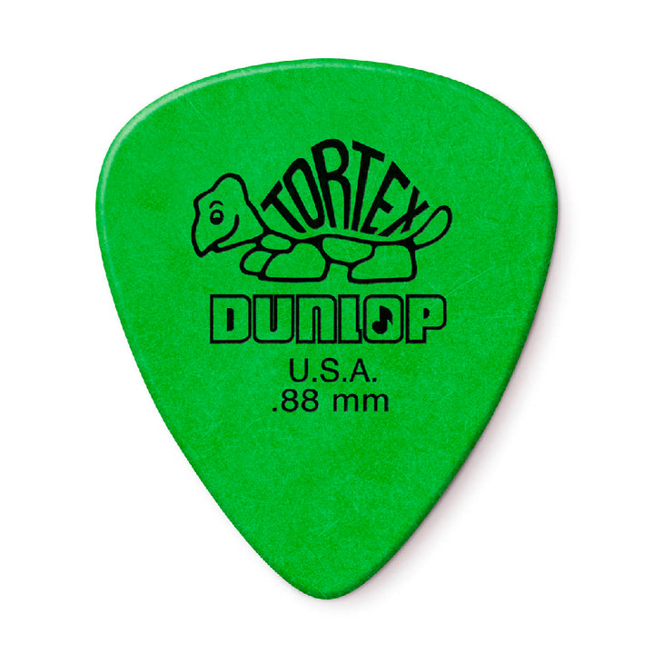 PICK TORTEX STANDARD DUNLOP 418P.88 GREEN, .88, 12 UNIDADES