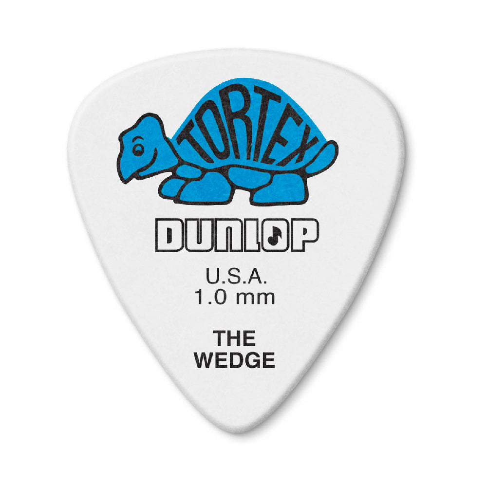 PLUMA TORTEX WEDGE DUNLOP 1.0 MM. BLUE 6 UNIDADES