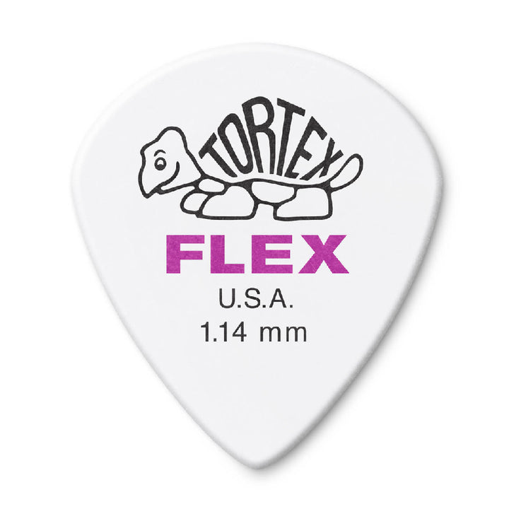 PICKS DUNLOP 468P1.14 TORTEX FLEX JAZZ III, 1.14, 12 UNIDADES