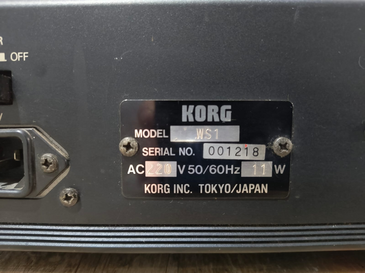 TECLADO KORG WS1 WAV ESTATION (USADO)