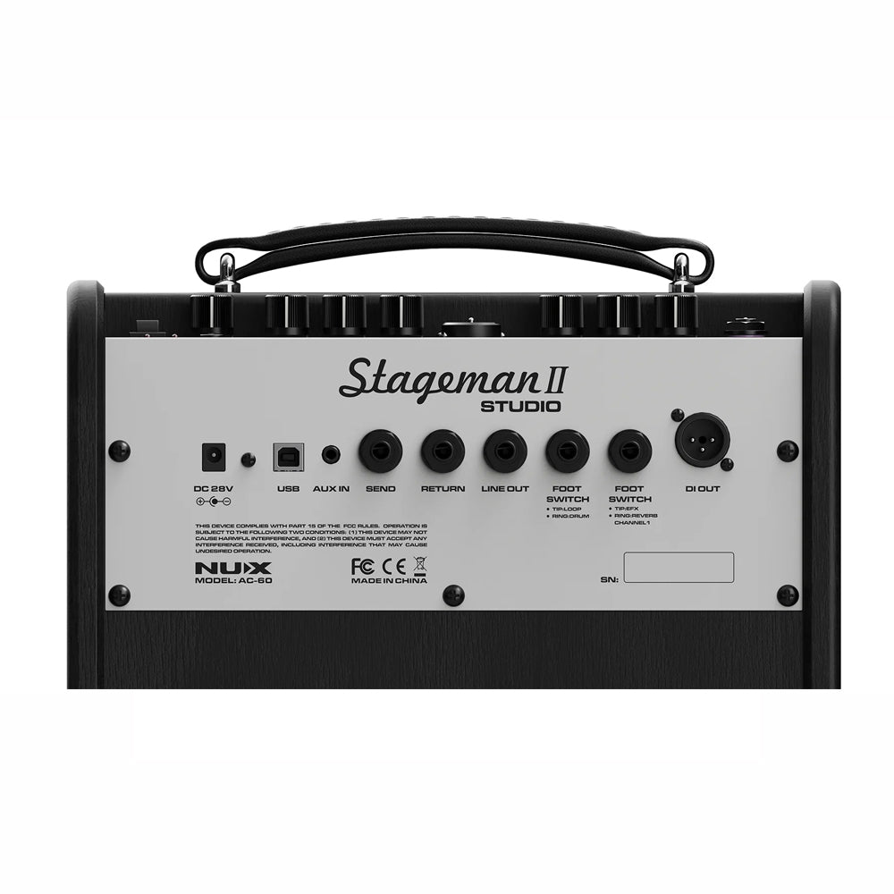 AMPLIFICADOR GUITARRA ACUSTICA NUX AC-60, 60 WATTS