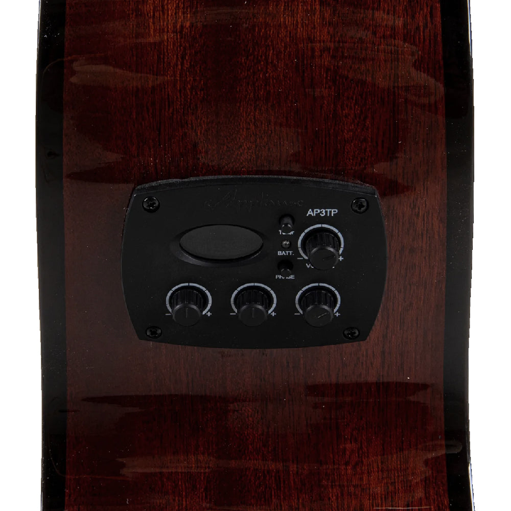 GUITARRA ELECTROACUSTICA OVATION APPLAUSE JUMBO CUTAWAY, SUNBURST AEJ-96-1