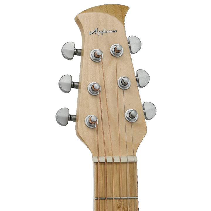 GUITARRA ELECTROACUSTICA OVATION  APPLAUSE OM CUTAWAY, WHITE TOP AEO-69-6PS