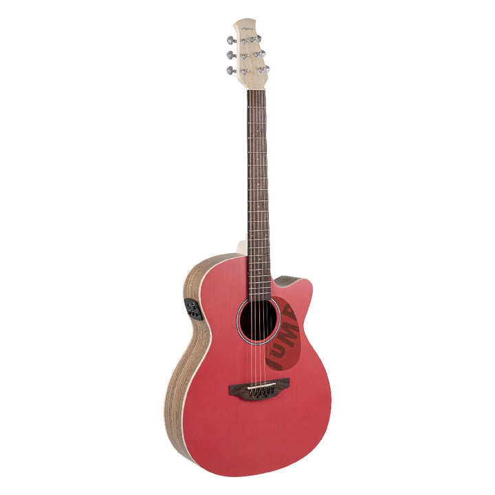 GUITARRA ELECTROACUSTICA OVATION APPLAUSE OM CUTAWAY, LIPSTICK AEO-69-R
