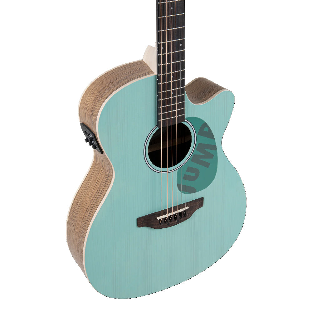 GUITARRA ELECTROACUSTICA OVATION APPLAUSE OM CUTAWAY, CELESTE AEO-69-T