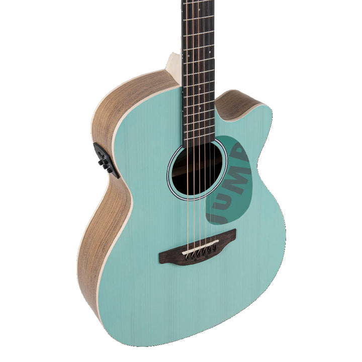GUITARRA ELECTROACUSTICA OVATION APPLAUSE OM CUTAWAY, CELESTE AEO-69-T