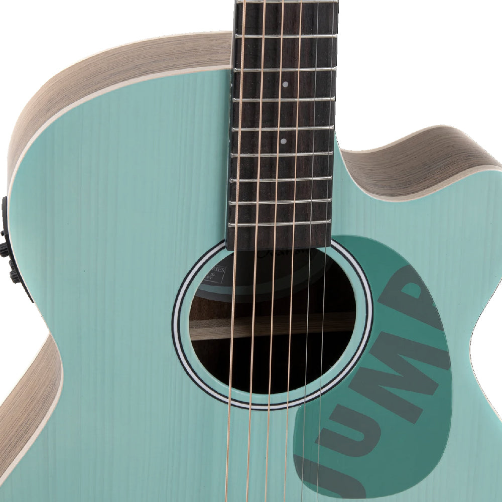 GUITARRA ELECTROACUSTICA OVATION APPLAUSE OM CUTAWAY, CELESTE AEO-69-T