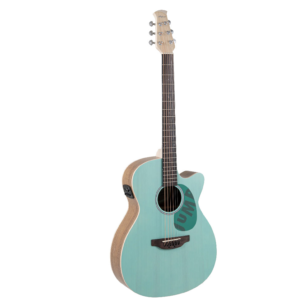 GUITARRA ELECTROACUSTICA OVATION APPLAUSE OM CUTAWAY, CELESTE AEO-69-T