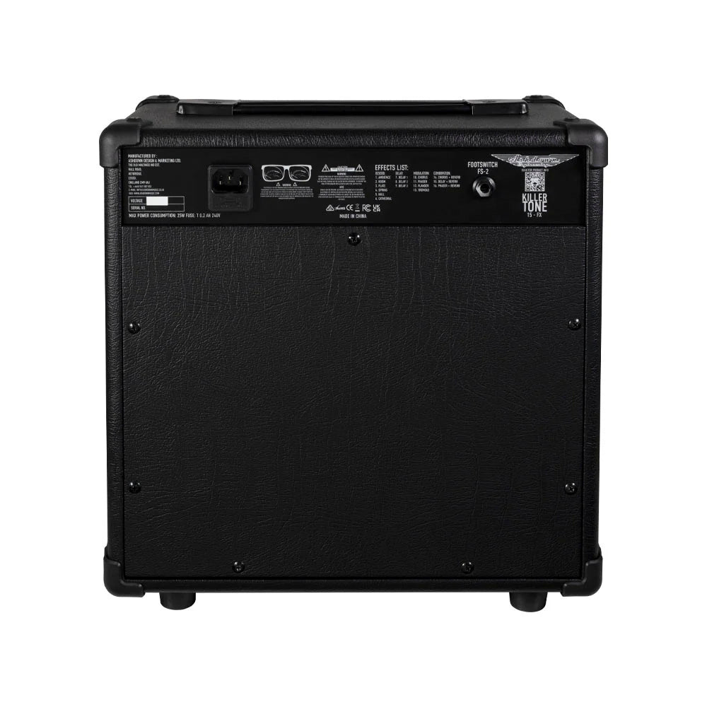 AMPLIFICADOR GUITARRA ELECTRICA ASHDOWN KILLER TONE 15-FX,  15 WATT,1 X 8", EFECTOS