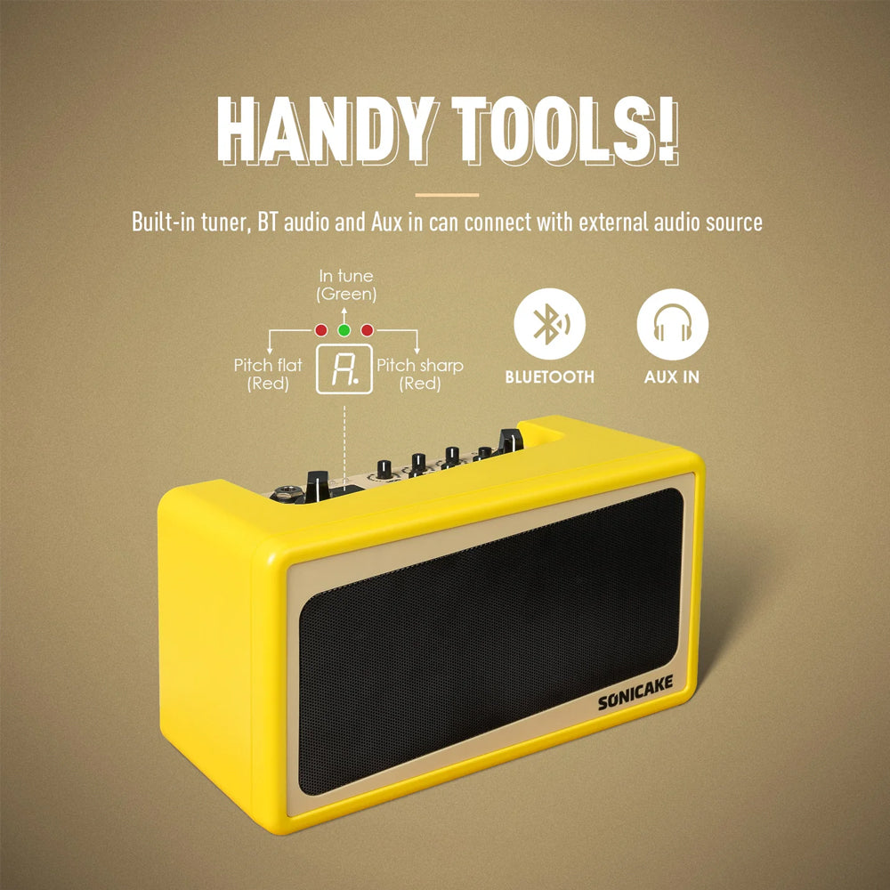 AMPLIFICADOR GUITARRA ELECTRICA SONICAKE,  9 WATT, 2 X 2.5", AMP TOAST QAM-50