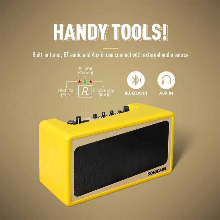 AMPLIFICADOR GUITARRA ELECTRICA SONICAKE,  9 WATT, 2 X 2.5", AMP TOAST QAM-50