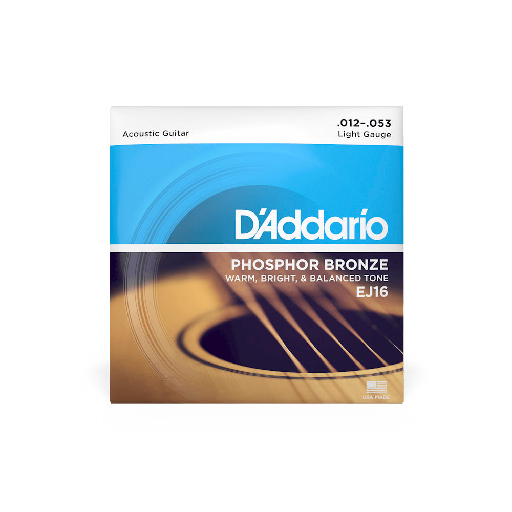 ENCORDADO GUITARRA ELECTROACUSTICA DADDARIO EJ16, .012 - .053