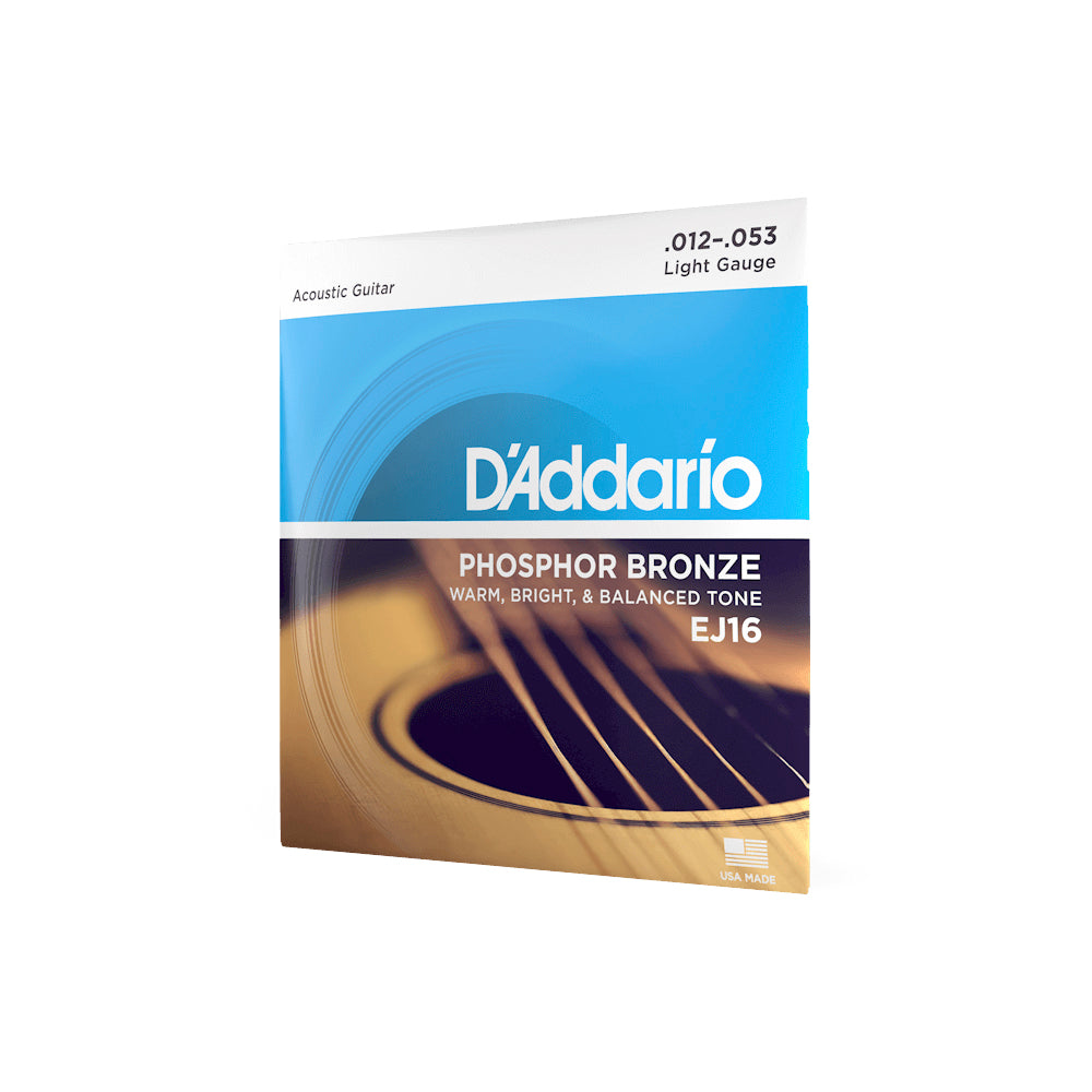 ENCORDADO GUITARRA ELECTROACUSTICA DADDARIO EJ16, .012 - .053