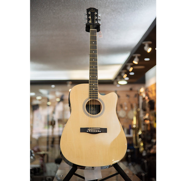 GUITARRA ELECTROACUSTICA TEXAS DREADNOUGHT 41", AF229CE NATURAL
