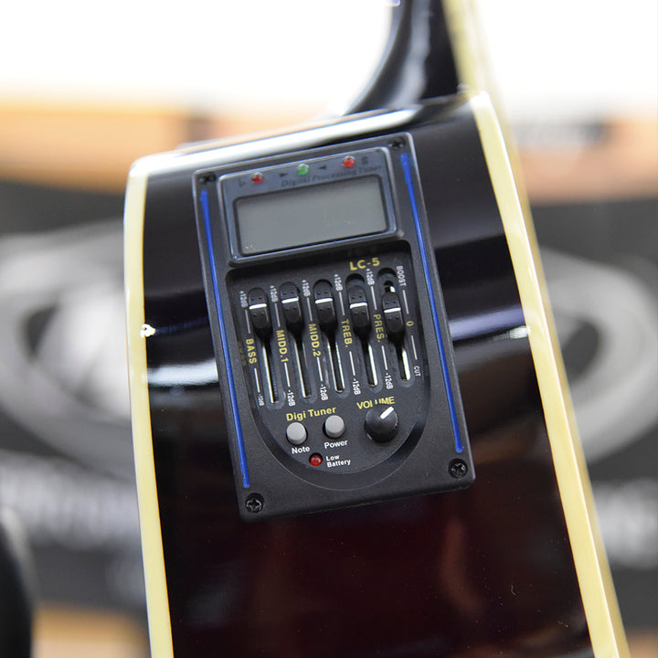 GUITARRA ELECTROACUSTICA TEXAS DREADNOUGHT 41", AF229CE NATURAL