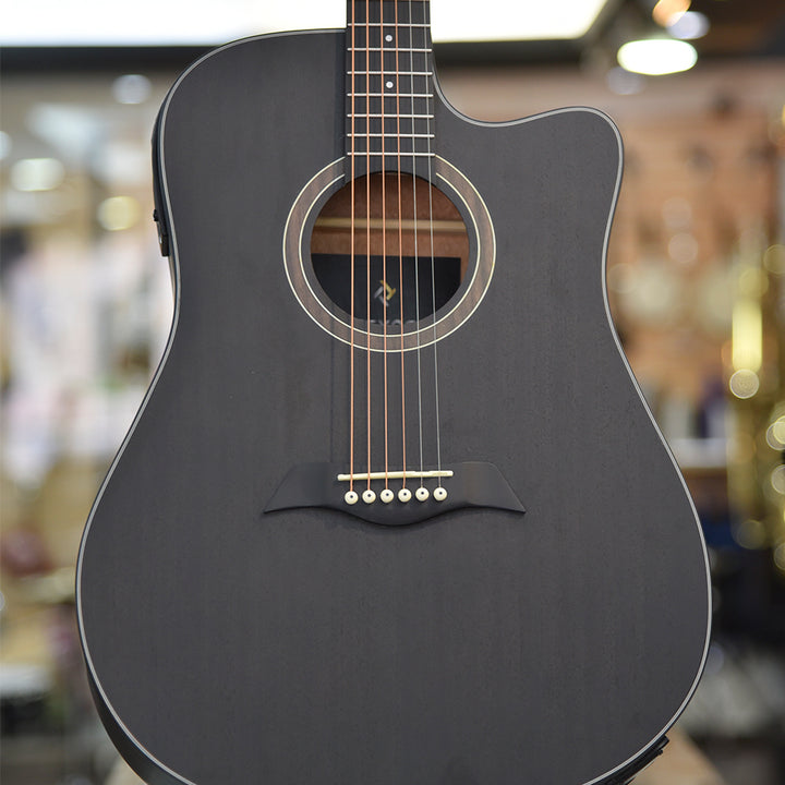 GUITARRA ELECTROACUSTICA TEXAS DREADNOUGHT 41", AF386CE DARK BROWN