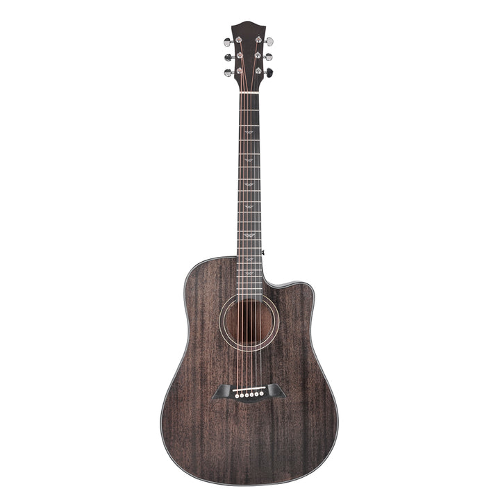 GUITARRA ELECTROACUSTICA TEXAS DREADNOUGHT 41", AF386CE DARK BROWN