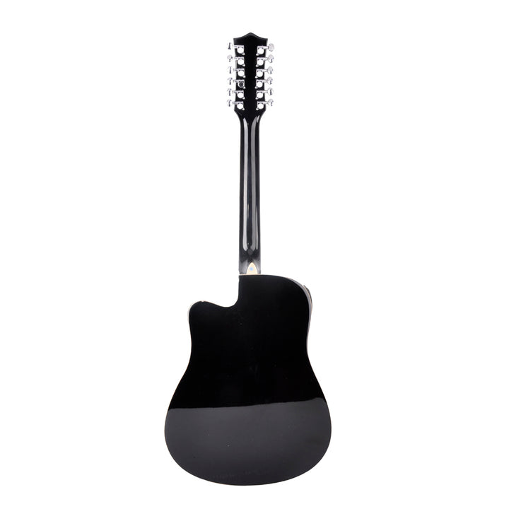 GUITARRA ELECTROACUSTICA TEXAS 12 CUERDAS DREADNOUGHT 44", AF8A8CE12 BLACK