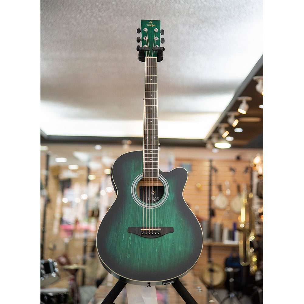 GUITARRA ELECTROACUSTICA TEXAS 40", AF-H00LCE-BL GREEN
