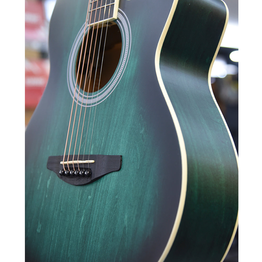 GUITARRA ELECTROACUSTICA TEXAS 40", AF-H00LCE-BL GREEN