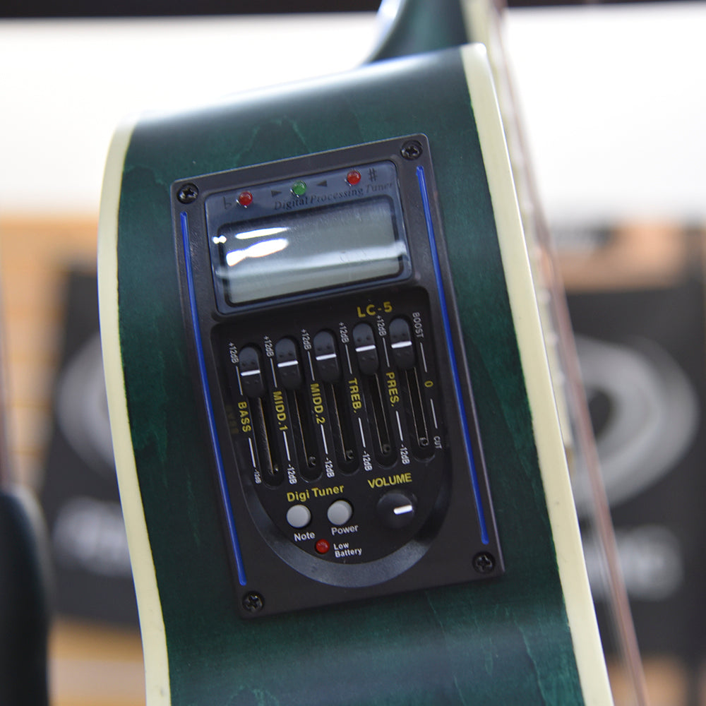 GUITARRA ELECTROACUSTICA TEXAS 40", AF-H00LCE-BL GREEN