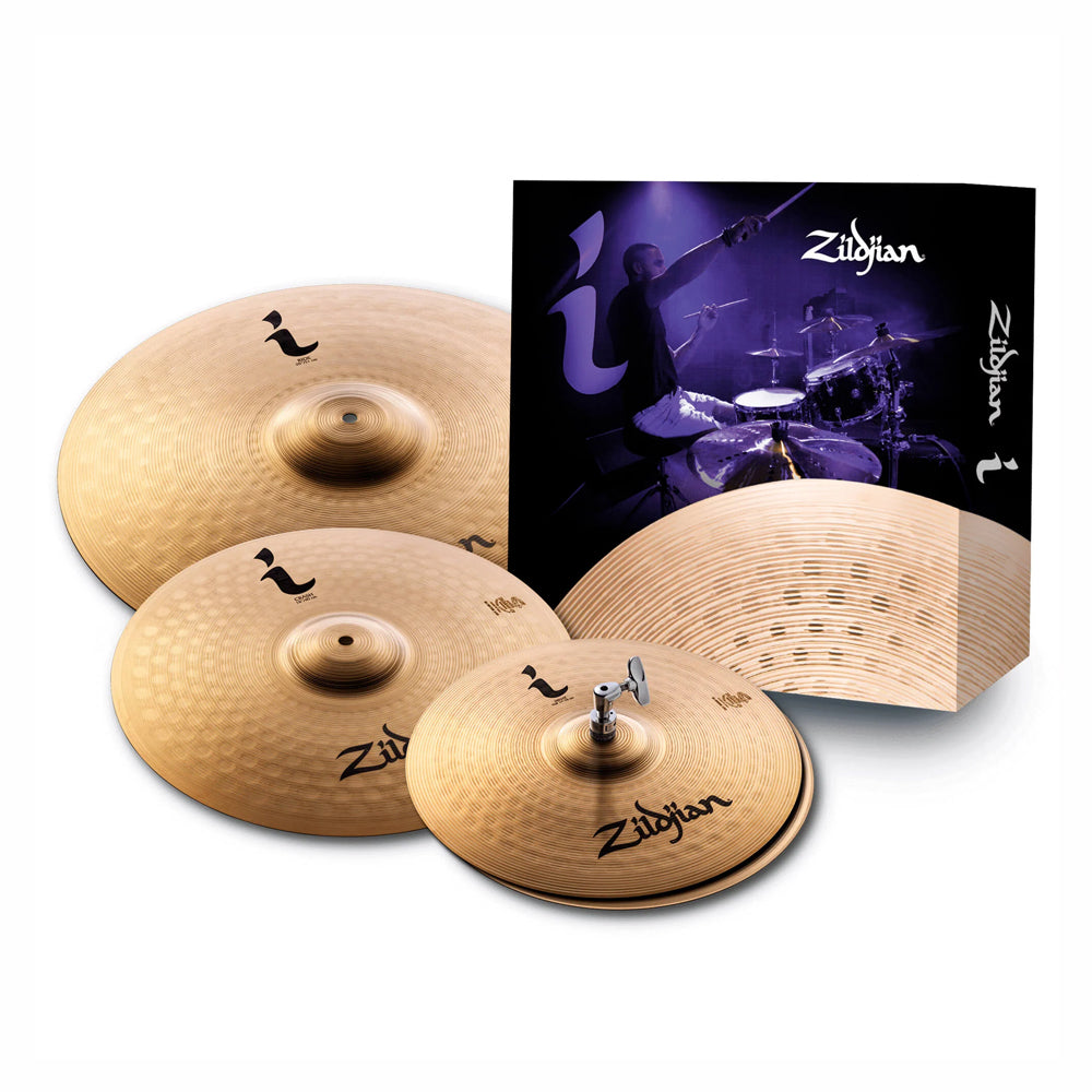 SET PLATILLOS ZILDJIAN I SERIES (ILHSTD) 14" HI HATS, 16" CRASH, 20" RIDE