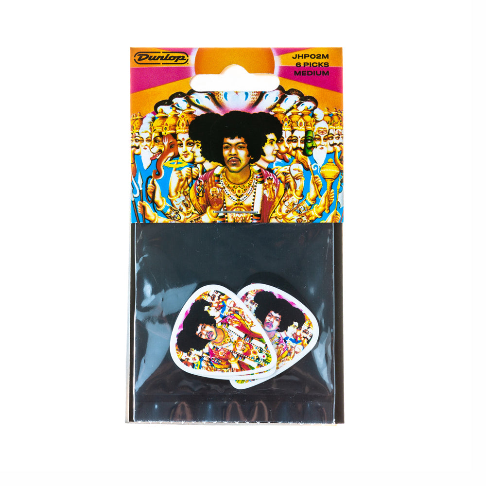 PICKS DUNLOP JHP02M JIMI HENDRIX, BOLD AS LOVE, 6 UNIDADES