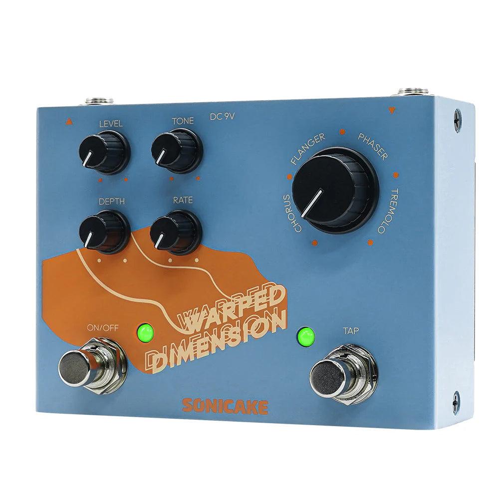 PEDAL GUITARRA ELECTRICA SONICAKE 4-MODE MODULATION, WARPED DIMENSION QDS