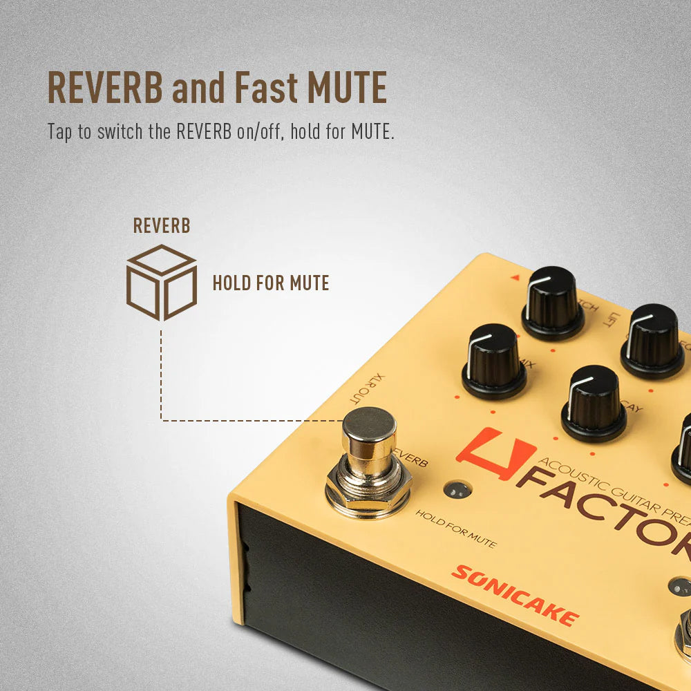 PEDAL GUITARRA ELECTRICA SONICAKE ACOUSTIC GUITAR PREAMP, A FACTORY QDS-04