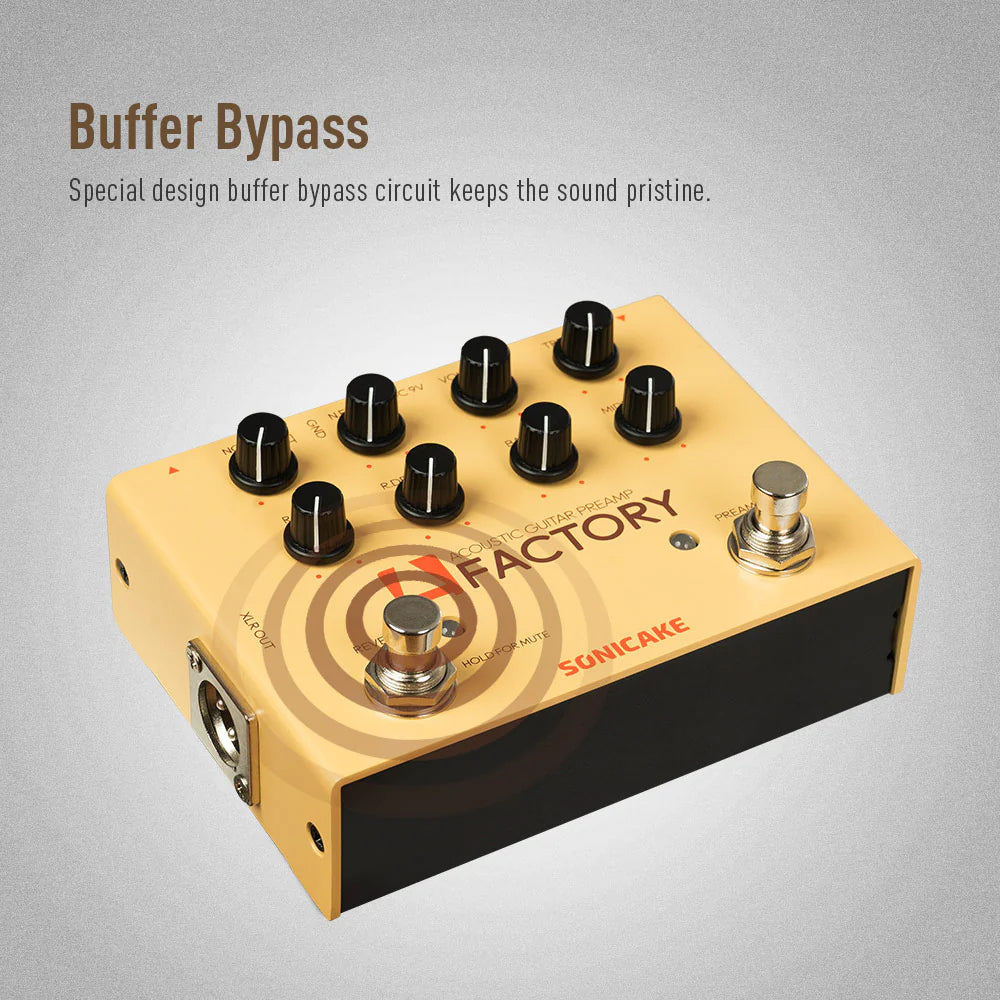PEDAL GUITARRA ELECTRICA SONICAKE ACOUSTIC GUITAR PREAMP, A FACTORY QDS-04