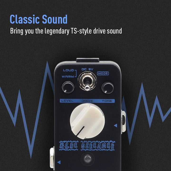 PEDAL GUITARRA ELECTRICA SONICAKE OVERDRIVE, BLUE SKREAMER QSS-02E