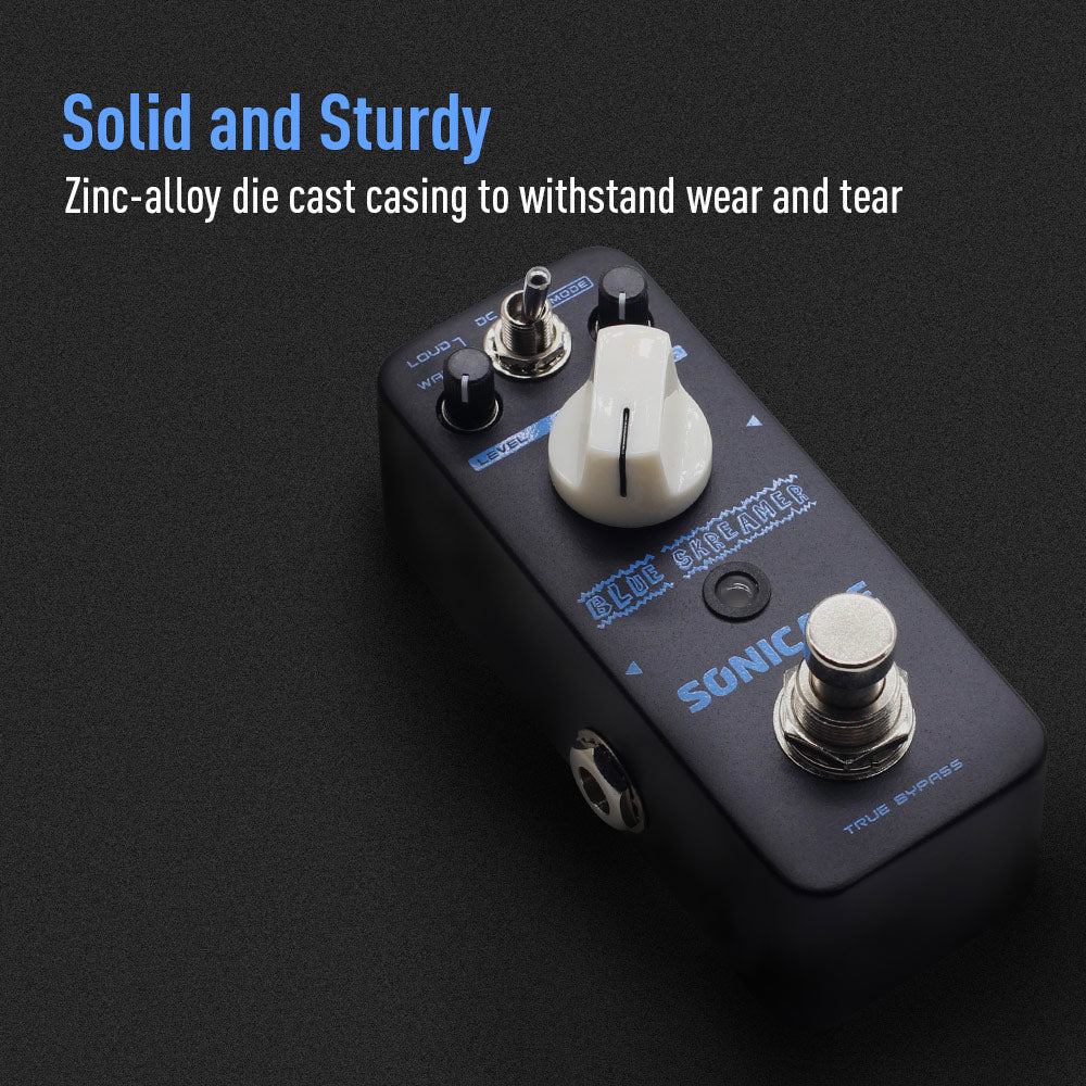 PEDAL GUITARRA ELECTRICA SONICAKE OVERDRIVE, BLUE SKREAMER QSS-02E