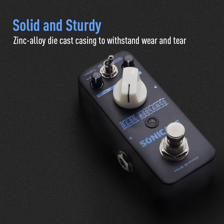 PEDAL GUITARRA ELECTRICA SONICAKE OVERDRIVE, BLUE SKREAMER QSS-02E