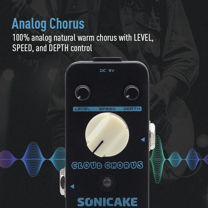 PEDAL GUITARRA ELECTRICA SONICAKE CHORUS, CLOUD CHORUS QSS-04E