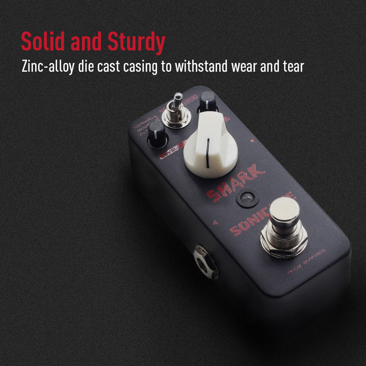 PEDAL GUITARRA ELECTRICA SONICAKE DISTORTION, SHARK QSS-05E