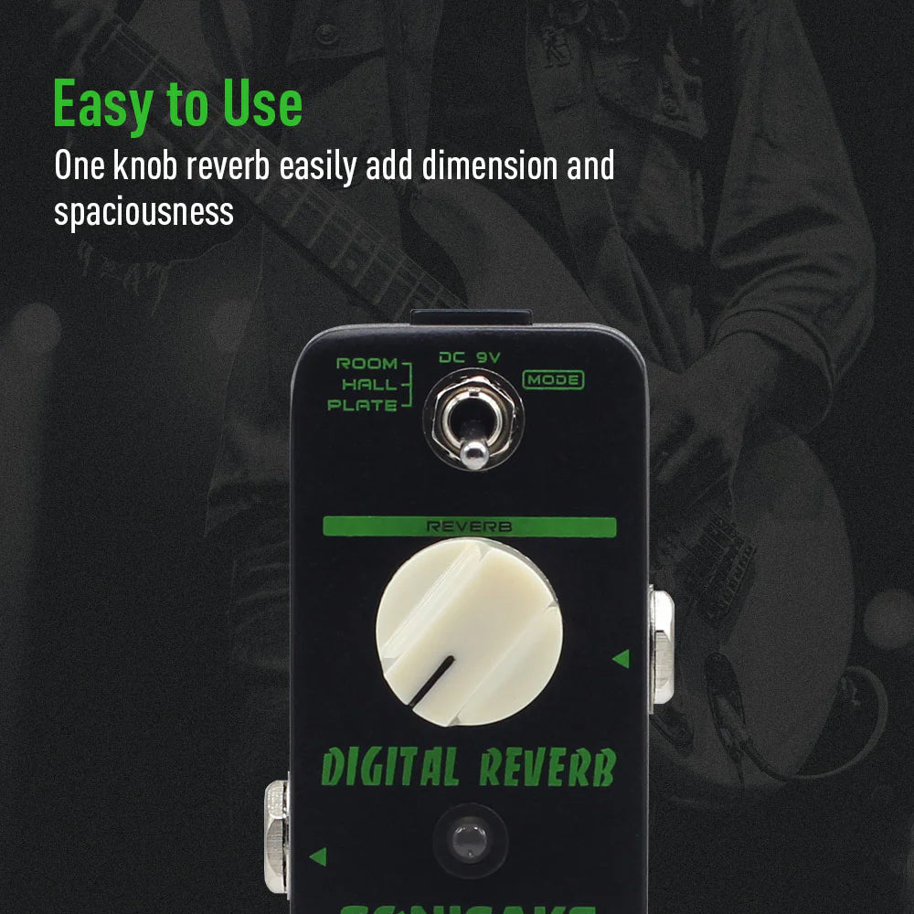 PEDAL GUITARRA ELECTRICA SONICAKE REVERB, DIGITAL REVERB QSS-06E