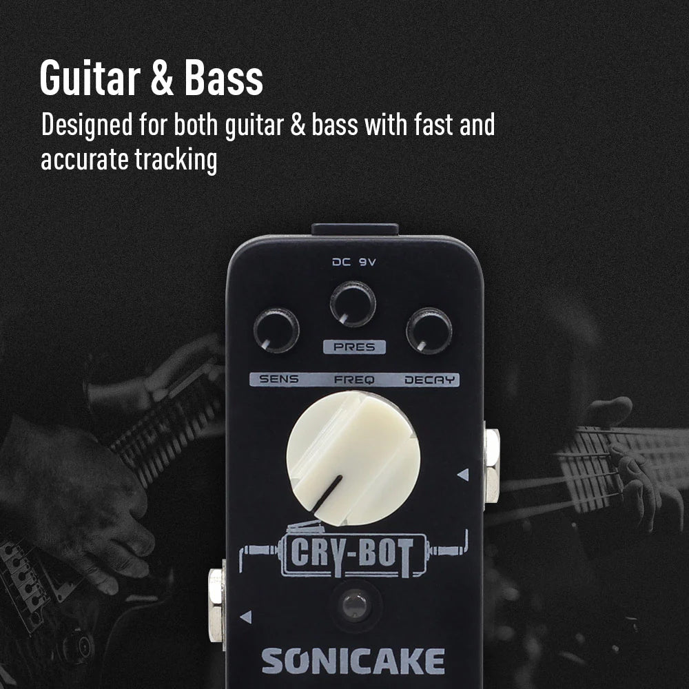 PEDAL GUITARRA ELECTRICA SONICAKE WAH, CRY-BOT QSS-07E