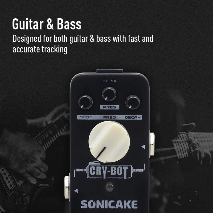 PEDAL GUITARRA ELECTRICA SONICAKE WAH, CRY-BOT QSS-07E
