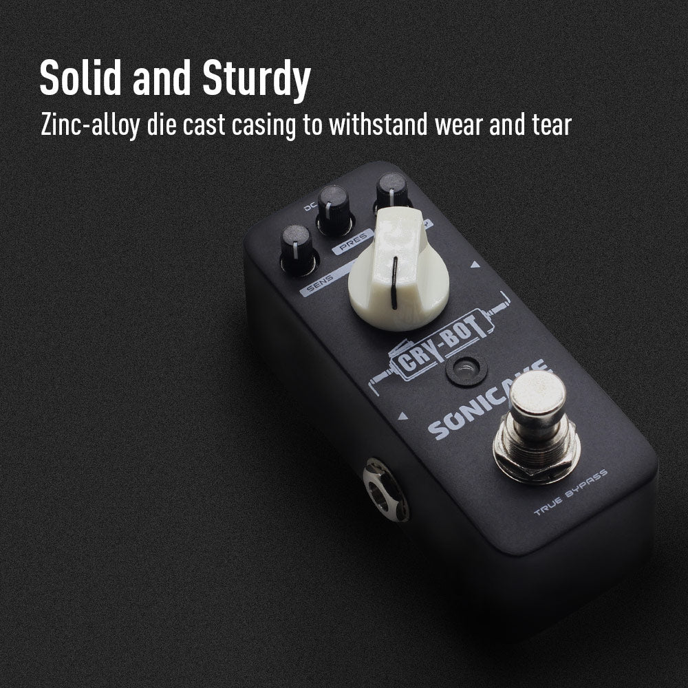 PEDAL GUITARRA ELECTRICA SONICAKE WAH, CRY-BOT QSS-07E