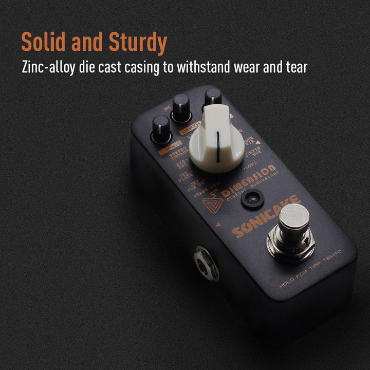 PEDAL GUITARRA ELECTRICA SONICAKE MODULATION, 5TH DIMENSION QSS-08E